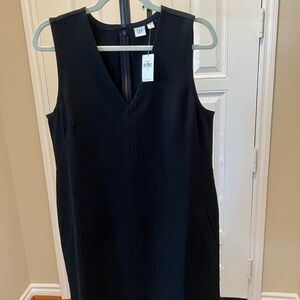 Gap Ladies' Black Sleeveless V-Neck Short Dress, Size Medium